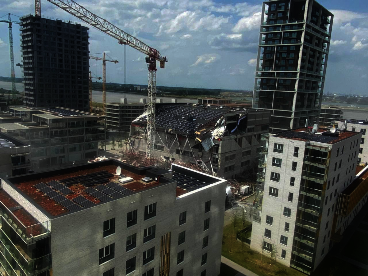 Ingestorte stelling Nieuw Zuid