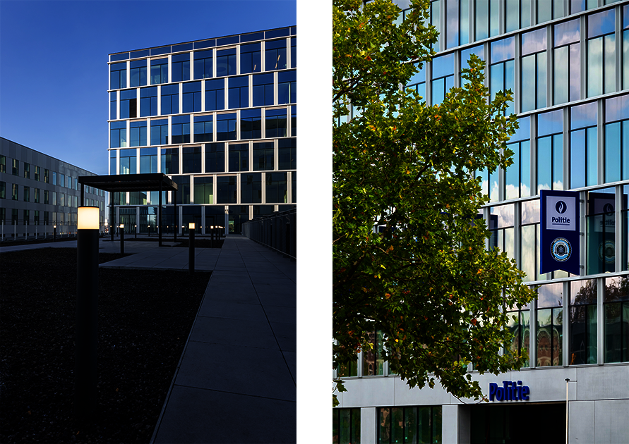 Twee gevelzichten van het mastergebouw