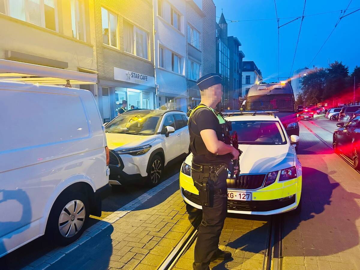 Politie bewaakt controle