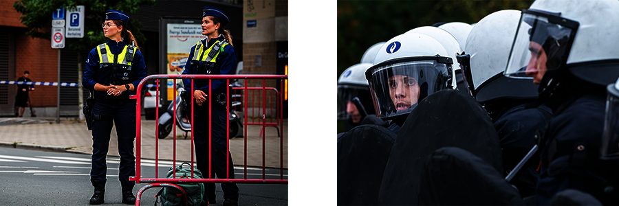 Mobiele eenheid en probatie-eenheid in actie