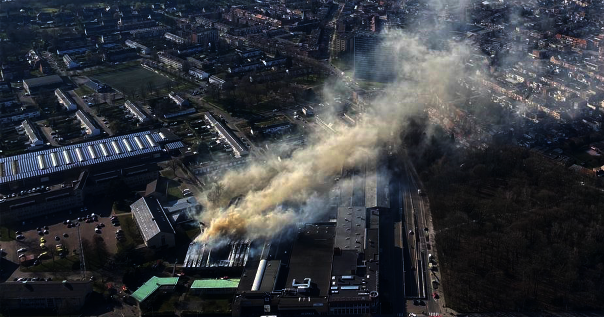 Brand in politiekazerne Valaar