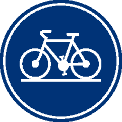 Verkeersbord D7: verplicht fietspad