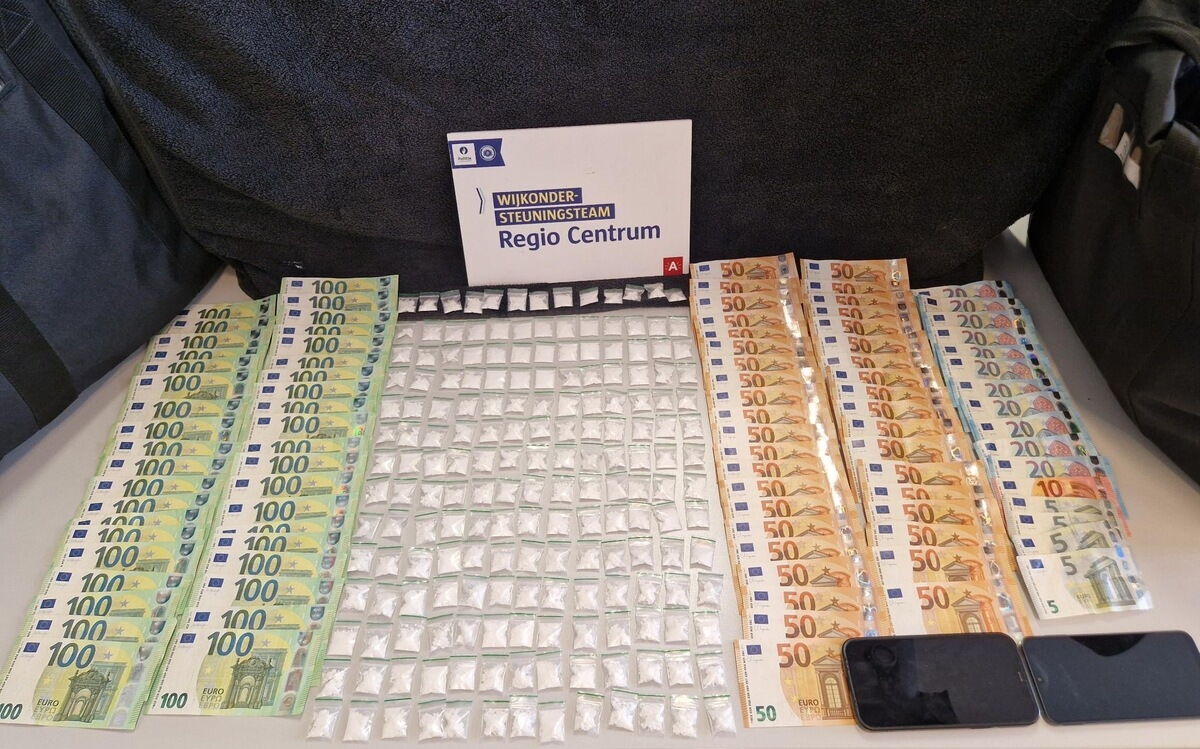 5 500 euro en 127 gram cocaïne wijkondersteuningsteam Centrum